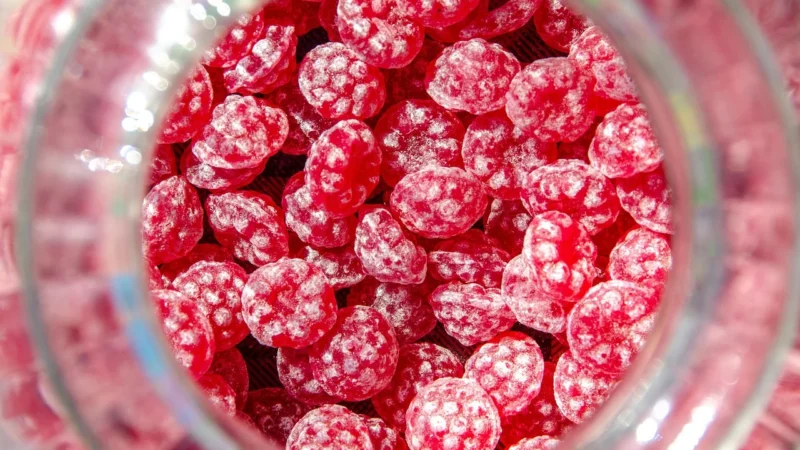 Premium Colours Kolorowy, Smakowy Cukier Malina Słoik 1Kg